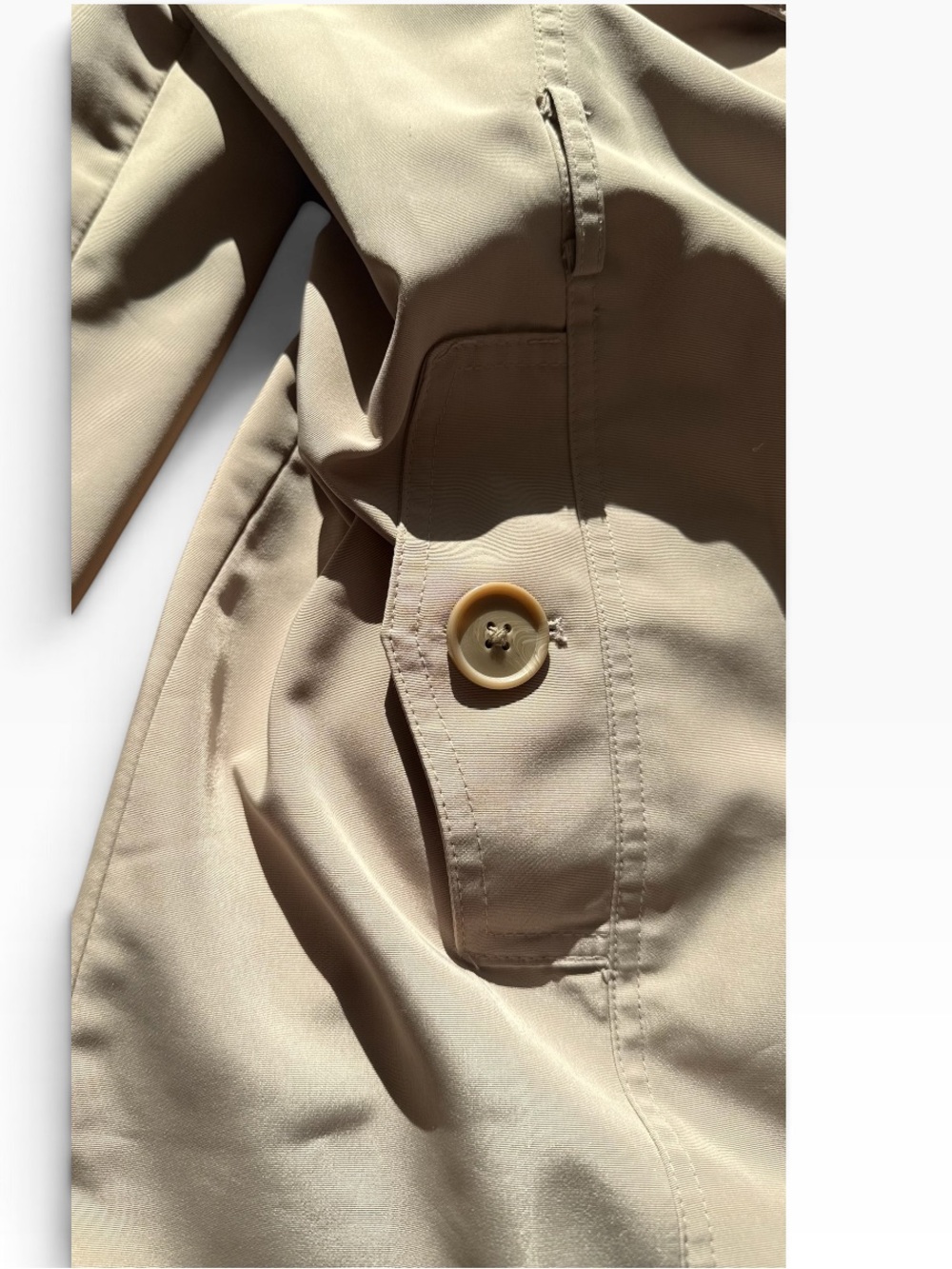 London Fog Women's Long Beige Trench Coated - Picture 3 of 9